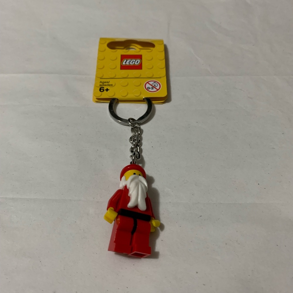 NWT Lego Santa keychain